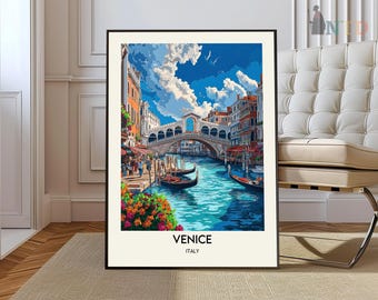 Venice Art, Venice Italy, Venice Canal, Venice Photo, Venice Travel, Italy Poster, Venice Artwork, Venice Skyline, Venice Italy poster
