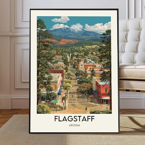 Flagstaff print, Flagstaff poster, Flagstaff wall art, Flagstaff decor, Flagstaff artwork, Flagstaff photo, Flagstaff  city Arizona poster