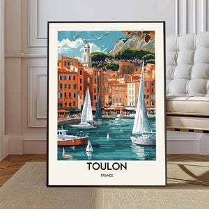 Toulon poster, Toulon Wall Art, Toulon Print, Toulon Photo, Toulon Poster Print, Toulon Travel Poster, southern France sample