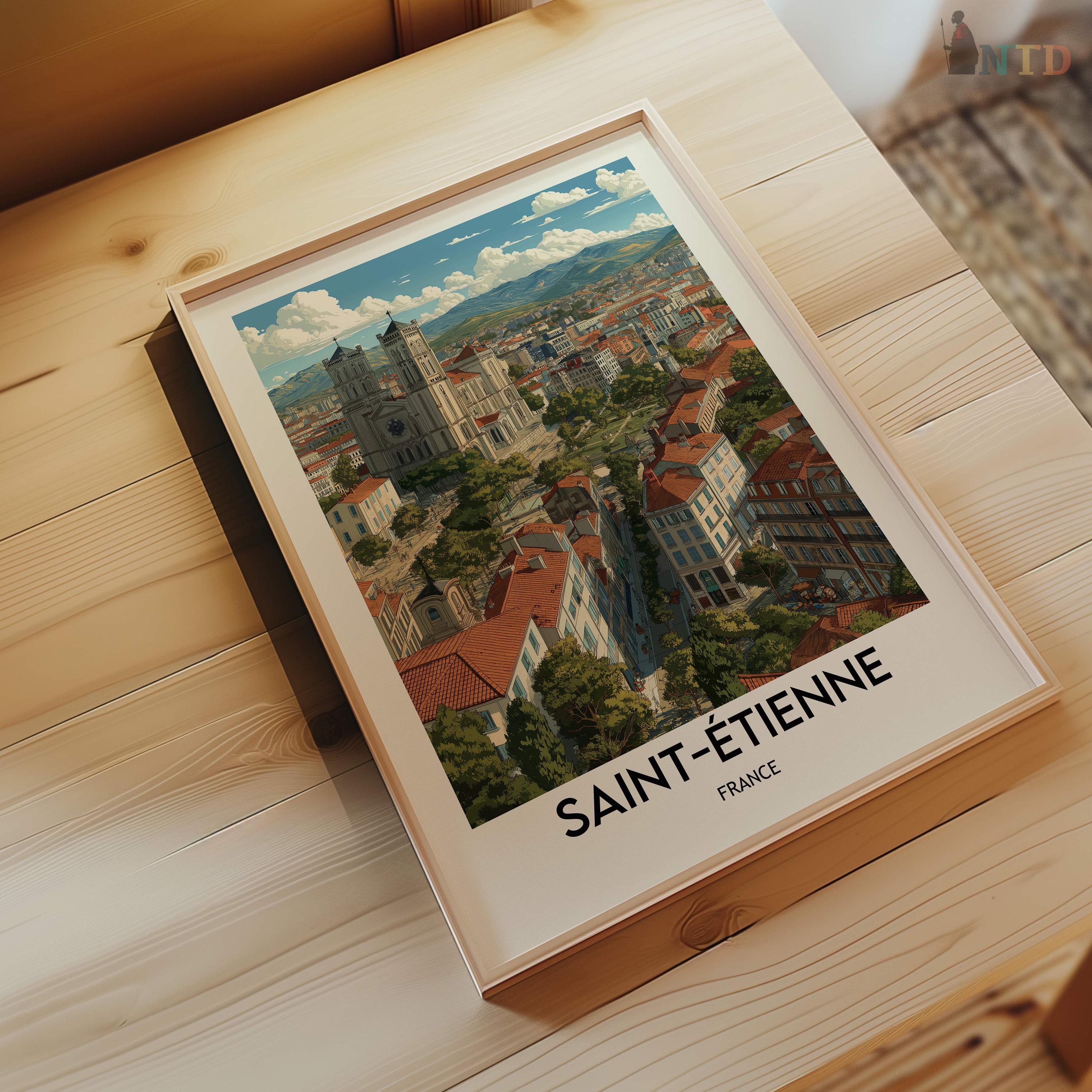 Saint-Étienne France Poster: Museum-quality Print, Ready to Hang