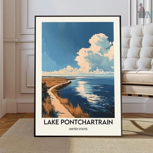 Lake Pontchartrain poster, Lake Pontchartrain Wall Art, Lake Pontchartrain Print, Lake Pontchartrain Photo, Lake Pontchartrain Poster Print