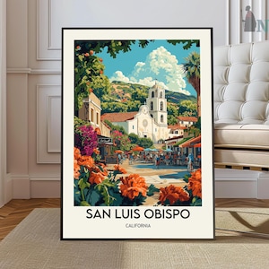 San Luis Obispo poster, San Luis Obispo Wall Art, San Luis Obispo Print, San Luis Obispo Photo, San Luis Obispo Paso Robles