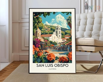 San Luis Obispo poster, San Luis Obispo Wall Art, San Luis Obispo Print, San Luis Obispo Photo, San Luis Obispo Paso Robles