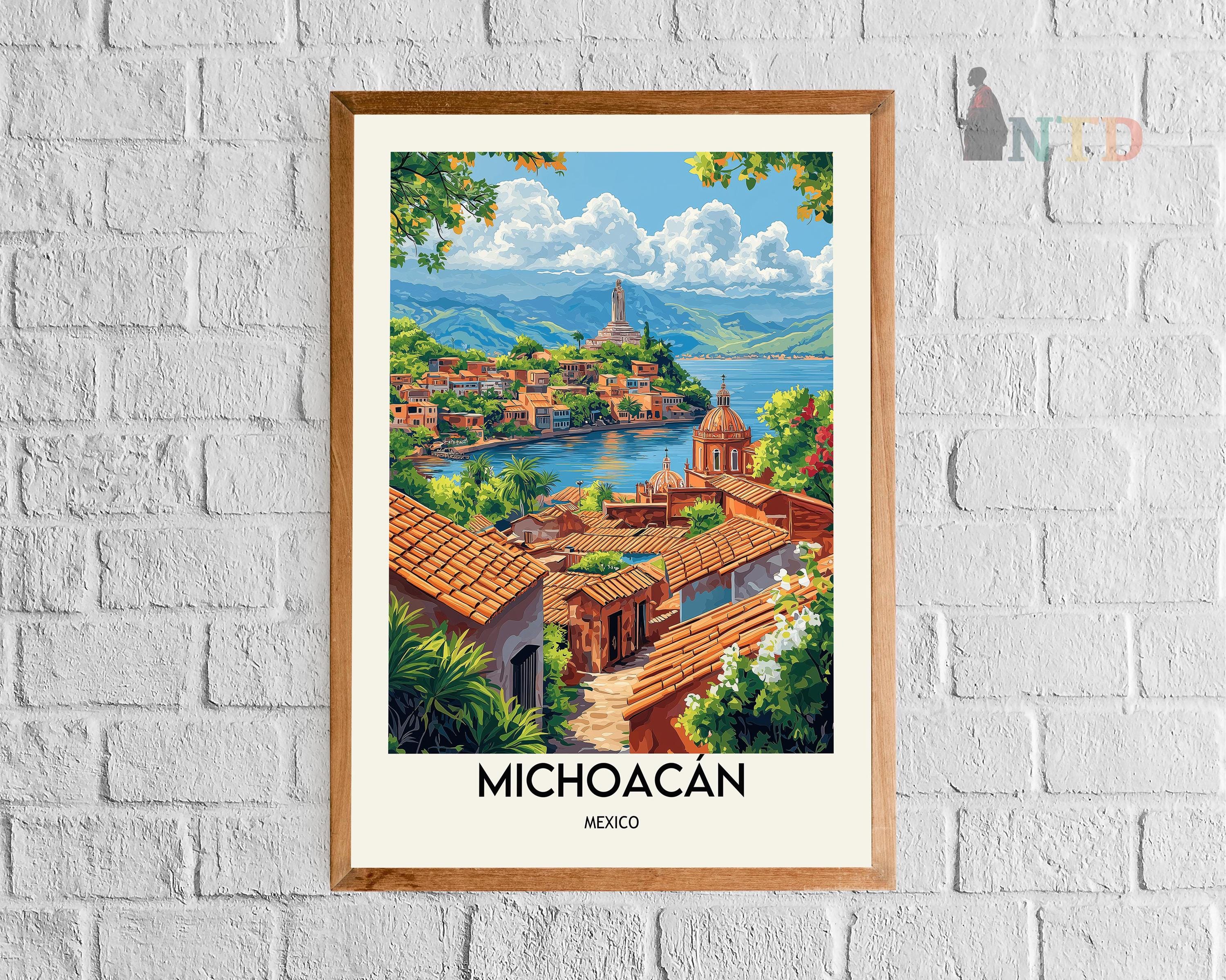 ミナコ カワウチ 【チワワ】版画　シルクスクリーン Michoacán Poster, Michoacán Wall Art, Michoacán Print, Michoacán
