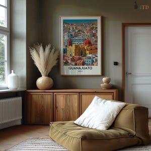 Guanajuato Mexiko Poster Druck | Bunte Koloniale Stadt Wandkunst | Historische Altstadt Strasse Illustration | Reise-Dekor-Geschenk Bild 18