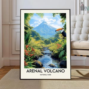 Arenal Volcano poster, Arenal Volcano Wall Art, Arenal Volcano Print, Arenal Volcano national Park, Arenal Volcano Costa Rica poster