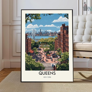 Queens Poster, Queens Print, Queens Wall Art, Queens Art Print, Queens New York, Queens NY, Queens Photo, Queens Artwork, NY Print