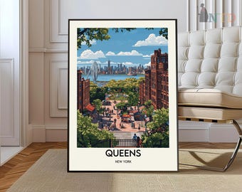 Queens Poster, Queens Print, Queens Wall Art, Queens Art Print