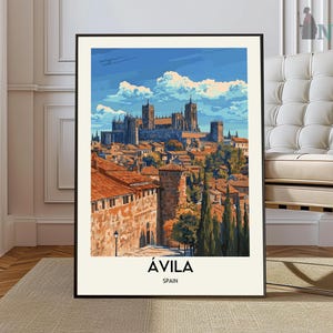 Avila poster, Avila Wall Art, Avila Print, Avila Photo, Avila Poster Print, Avila Travel Poster, Avila Spain,  Spain poster