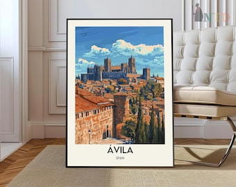 Avila poster, Avila Wall Art, Avila Print, Avila Photo, Avila Poster Print, Avila Travel Poster, Avila Spain,  Spain poster