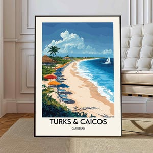 Turks and Caicos Islands Travel Poster, Turks and Caicos Islands Wall Art, Turks and Caicos Islands Poster Print, Turks and Caicos Photo