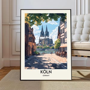 Köln Poster, Köln Wall Art, Köln Print, Köln Photo, Köln Poster Print, Köln Travel, Köln City, Köln Map, cologne poster