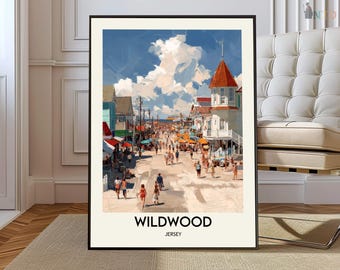 Wildwood poster, Wildwood wall art, Wildwood print, Wildwood photo, Wildwood poster print, Wildwood travel, Wildwood map, Wildwood artwork