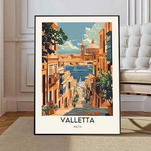 Valletta poster, Valletta Wall Art, Valletta Print, Valletta Photo, Valletta Poster Print, Valletta Travel Poster,  Valletta Malta poster