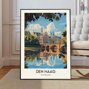 Impression La Haye, Art mural La Haye, affiche La Haye, photo La Haye, impression affiche La Haye, affiche de voyage La Haag, La Haye, Pays-Bas