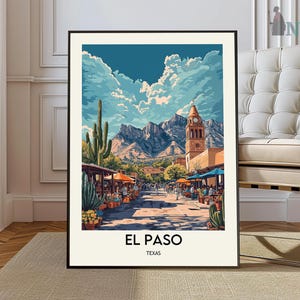 El Paso Skyline, El Paso Texas, El Paso TX, Texas Art, Texas Poster, Texas Print, El Paso Art, El Paso Photo, El Paso Print, El Paso Poster
