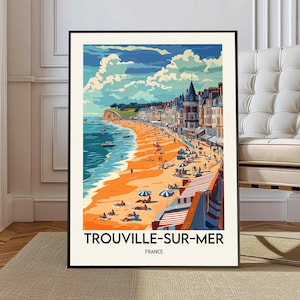 Trouville-sur-Mer Poster, Trouville-sur-Mer Wandkunst, Trouville-sur-Mer Druck, Trouville-sur-Mer Foto, Trouville-sur-Mer Normandie Frankreich