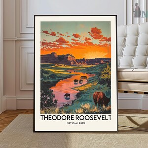 Theodore Roosevelt National Park Print, Theodore Roosevelt National Park Wall Art, Theodore Roosevelt National Park Poster