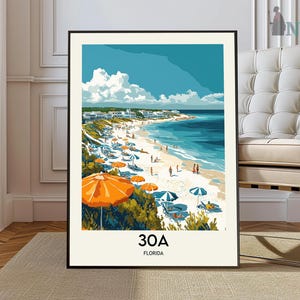 30A print Florida, 30A muurkunst, 30A poster, 30A foto, aan zee, Rosemary Beach, Alys Beach, Grayton Beach State Park, Blue Mountain Beach