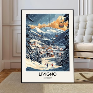 Livigno Ski Resort poster, Livigno Ski Resort Wall Art, Livigno Ski Resort Print, Livigno Ski Resort Photo, Livigno Ski Resort Italy