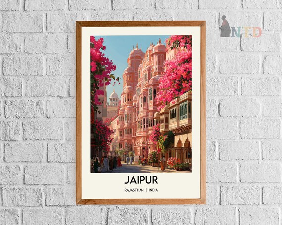 アート・デザイン・音楽 Jaipur: A Planned City of Rajasthan Jaipur Poster, Jaipur Wall Art, Jaipur Print, Jaipur Photo, Jaipur