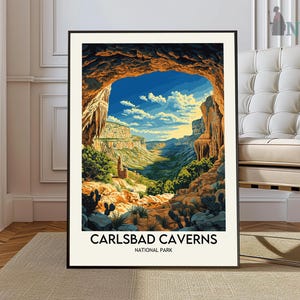 Carlsbad Caverns National Park Print, Carlsbad Caverns Park Poster, Carlsbad Caverns Wall Art, Carlsbad Caverns Print, Carlsbad New Mexico