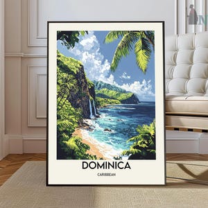 Dominica poster, Dominica Wall Art, Dominica Print, Dominica Photo, Dominica Poster Print, Dominica Travel, Dominica city, Dominica map