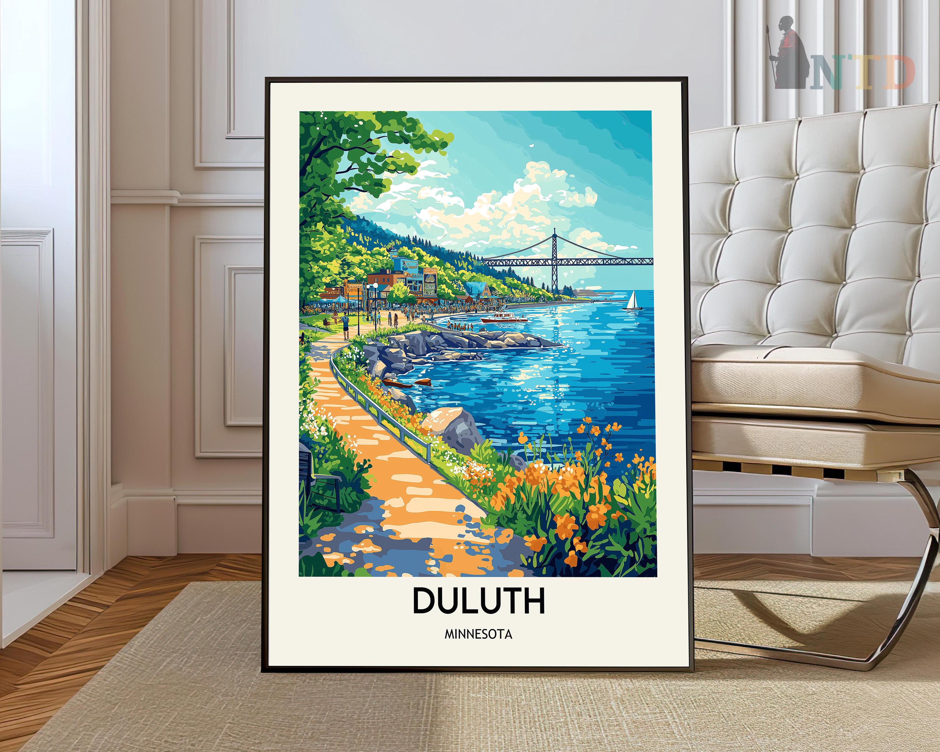 Duluth poster, Duluth Wall Art, Duluth Print, Duluth Photo, Duluth Poster Print, Duluth Travel Poster, Duluth Minnesota poster