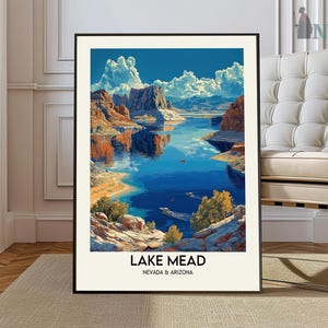 Lake Mead Print, Lake Mead Poster, Lake Mead Wall Art, Lake Mead Travel print, Lake Mead art print, Lake Mead artwork, Arizona Print