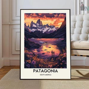 Patagonia Poster, Patagonia Wall Art, Patagonia Print, Patagonia Photo, Patagonia Poster Print, Patagonia Travel Poster, Torres del Paine