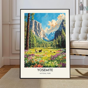 Yosemite Poster, Yosemite Park Poster, National Park Poster, Yosemite Photo, Yosemite Print, Yosemite Art, Yosemite Artwork