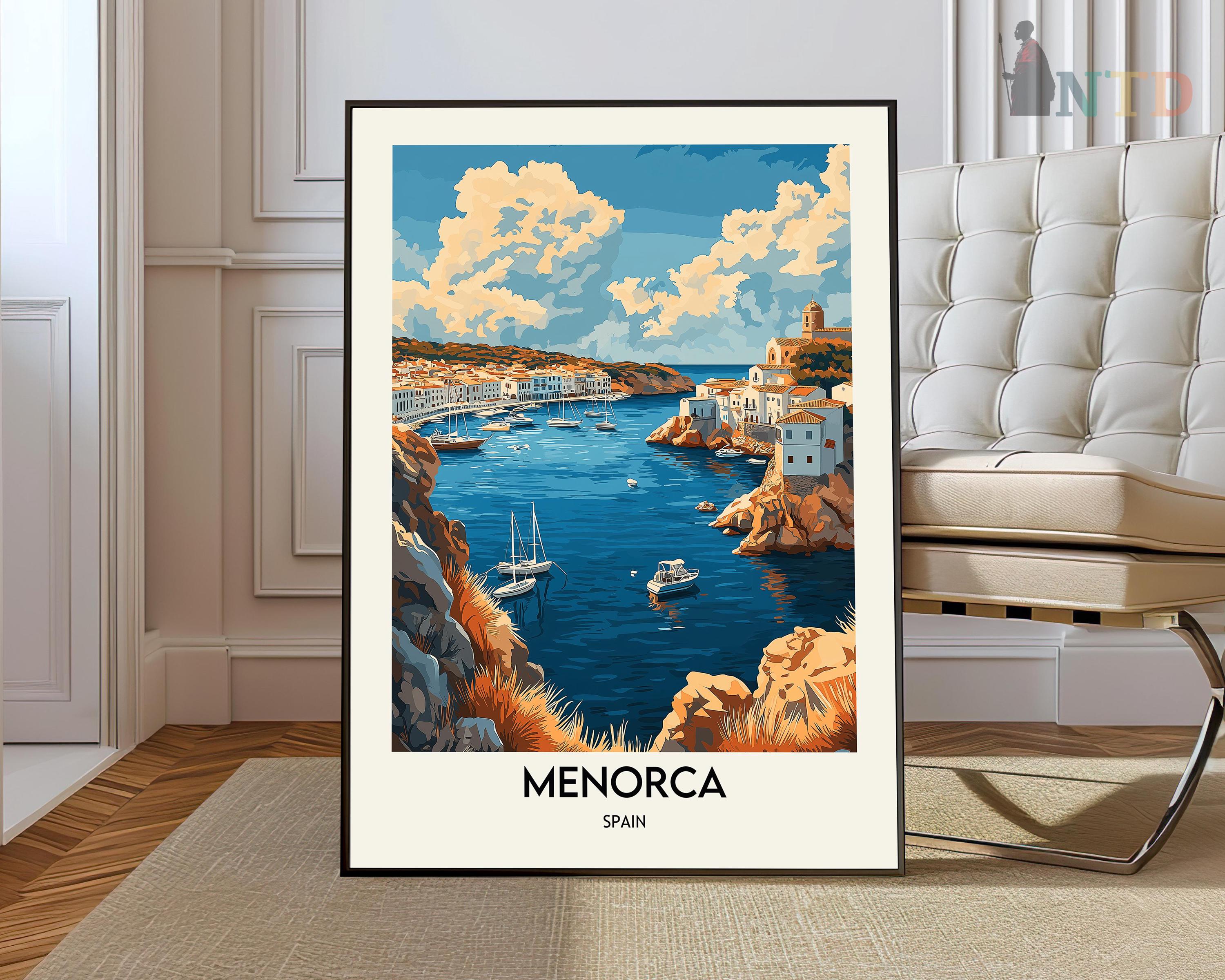 Impression de Minorque, art mural de Minorque, affiche de Minorque, photo de Minorque, impression d'affiche de Minorque, affiche de voyage de Minorque