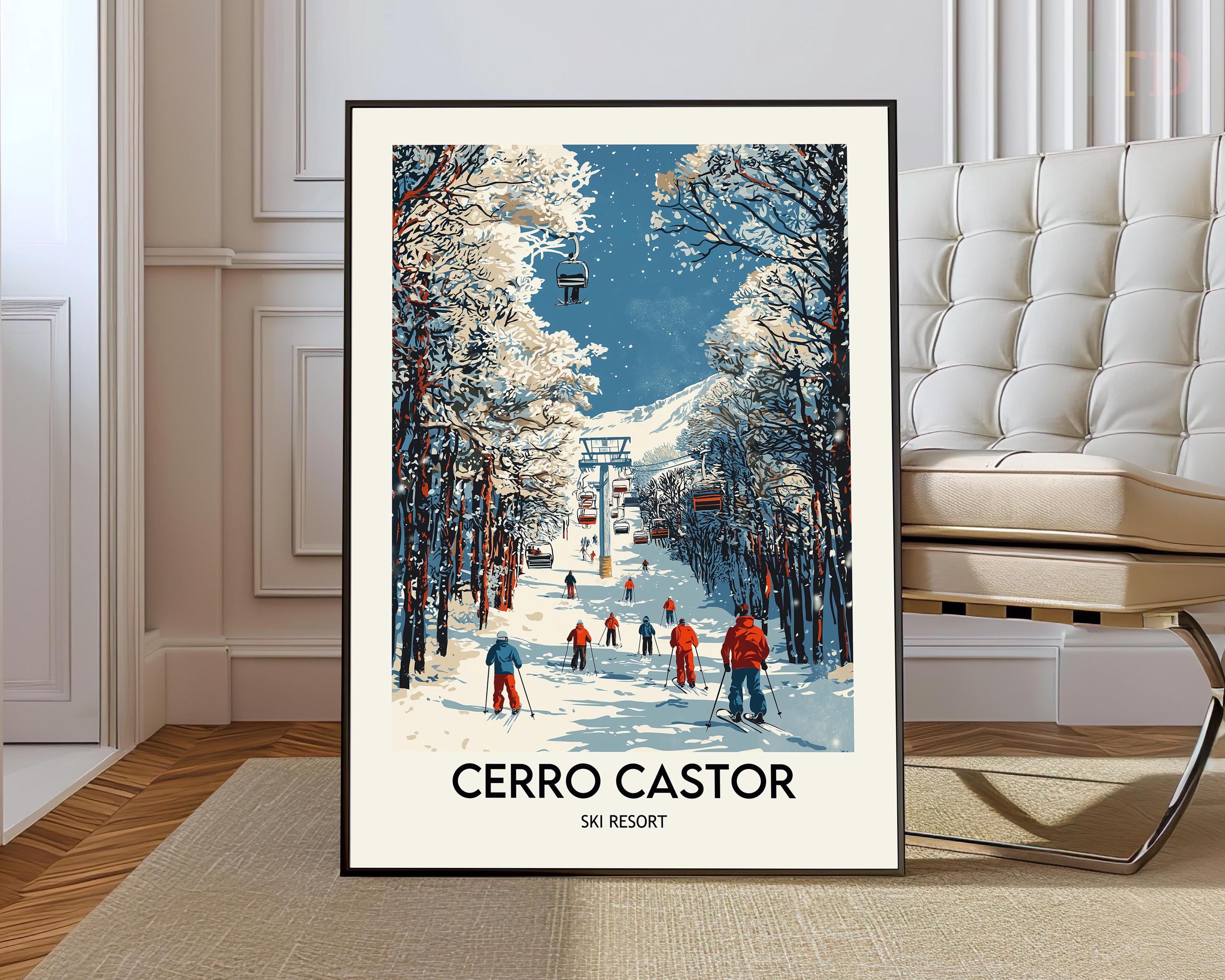Ski Poster Patagonia - Etsy