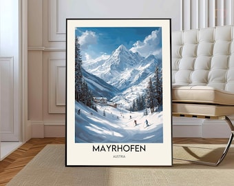 Mayrhofen poster, Mayrhofen Wall Art, Mayrhofen Print, Mayrhofen Photo, Mayrhofen Poster Print, Mayrhofen TAustria Poster, Zillertal Valley