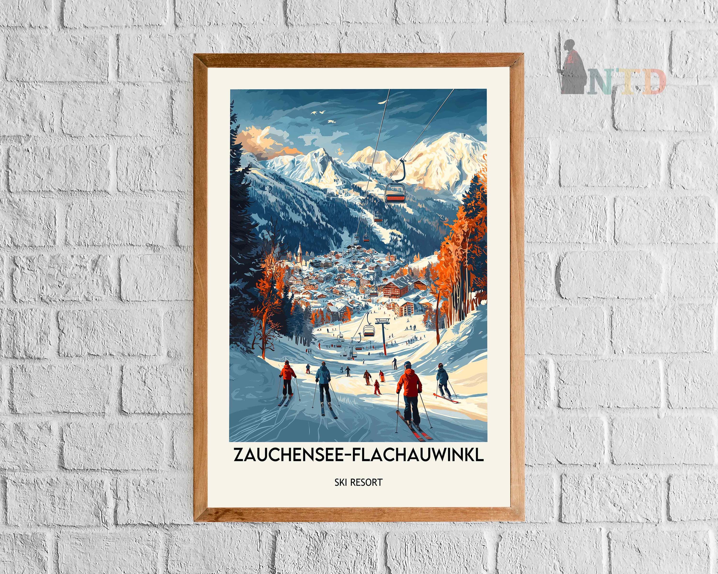 Zauchensee-flachauwinkl Poster, Zauchensee-flachauwinkl Wall Art