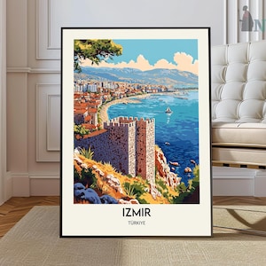 Izmir Print, Izmir Wall Art, Izmir Poster, Izmir Photo, Izmir Poster Print, Izmir Travel Poster, Izmir Turkey, Izmir city