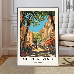 Aix En Provence Reiseplakat, Aix-en-Provence Wandkunst, Aix-en-Provence Poster Druck, Aix-en-Provence Foto, Aix-en-Provence Dekor, Frankreich