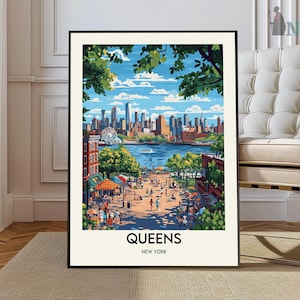 Queens Poster, Queens Print, Queens Wall Art, Queens Art Print, Queens New York, Queens NY, Queens Photo, Queens Artwork, NY Print