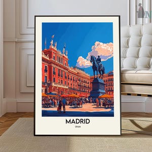 Viagem a Madri, Viagem à Espanha, Arte na Espanha, Pôster de Madri, Pôster da Cidade de Madri, Pôster da Espanha, Arte em Madri, Arte em Madri, Fotografia na Espanha
