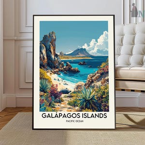 Galapagos Islands Travel Print | Galapagos | Ecuador | Travel Poster | Galapagos Poster | Travel | Galapagos Print | Galapagos Photo |