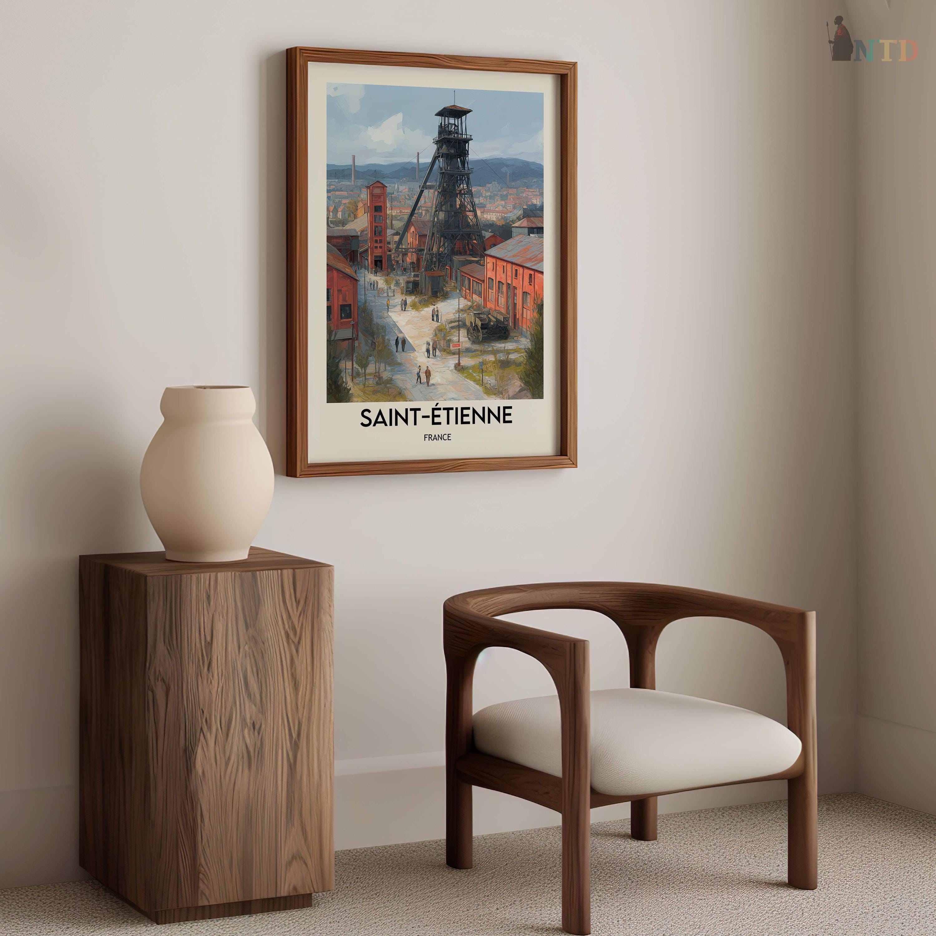 Saint-Étienne France Poster: Museum-quality Print, Ready to Hang