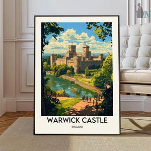 Warwick Castle poster, Warwick Castle Wall Art, Warwick Castle Print, Warwick Castle Photo, Warwick Castle England, Warwick Castle UK