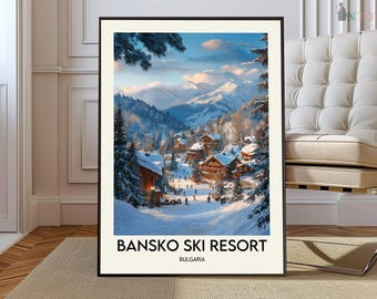 Bansko Ski Resort poster, Bansko Ski Resort Wall Art, Bansko Ski Resort Print, Bansko Ski Resort Photo, Bansko Ski Resort Bulgaria poster