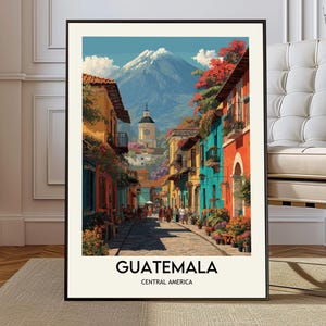 Guatemala print, Guatemala poster, Guatemala wall art, Guatemala decor, Guatemala gift, Guatemala artwork, Guatemala photo, Guatemala gift