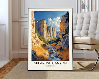 Spearfish Canyon Print, Spearfish Canyon Poster, Spearfish Canyon Wall Art, Spearfish Canyon Travel print, Spearfish Canyon art print