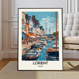 Pôster de Lorient, arte de parede de Lorient, impressão de Lorient, foto de Lorient, impressão de pôster de Lorient, pôster de viagem de Lorient, pôster de Lorient Brittany