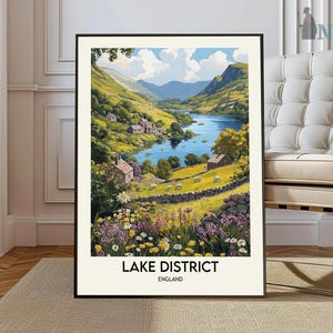 Lake District Print, Lake District Poster, Lake District Wall Art, Lake District Travel, Lake District art print, Lake District artwork
