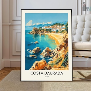 Costa Daurada Print, Costa Daurada Wandkunst, Costa Daurada Poster, Costa Daurada Foto, Costa Daurada Poster Druck, Costa Daurada Spanien,