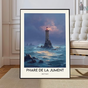 Phare de la Jument poster, Phare de la Jument Wall Art, Phare de la Jument Print, Phare de la Jument Photo, Phare de la Jument Poster Print