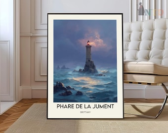 Phare de la Jument poster, Phare de la Jument Wall Art, Phare de la Jument Print, Phare de la Jument Photo, Phare de la Jument Poster Print